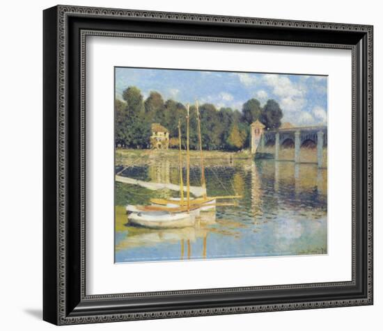 The Bridge in Argenteuil-Claude Monet-Framed Art Print