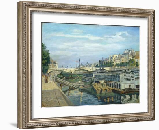 The Bridge of Louis Philippe, 1875-Armand Guillaumin-Framed Giclee Print