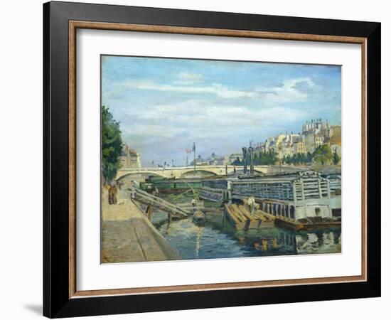 The Bridge of Louis Philippe, 1875-Armand Guillaumin-Framed Giclee Print