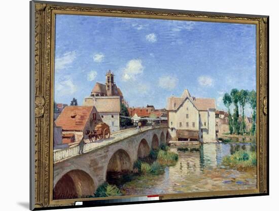 The Bridge of Moret in 1893 Painting by Alfred Sisley (1839-1899) 1893. Dim 0.73 X 0.92 M. Paris Mu-Alfred Sisley-Mounted Giclee Print