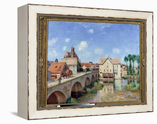 The Bridge of Moret in 1893 Painting by Alfred Sisley (1839-1899) 1893. Dim 0.73 X 0.92 M. Paris Mu-Alfred Sisley-Framed Premier Image Canvas