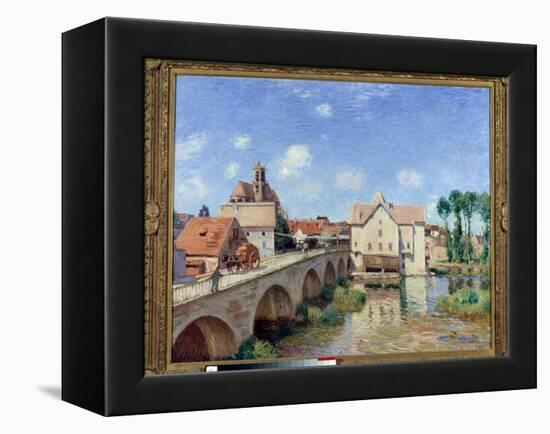 The Bridge of Moret in 1893 Painting by Alfred Sisley (1839-1899) 1893. Dim 0.73 X 0.92 M. Paris Mu-Alfred Sisley-Framed Premier Image Canvas