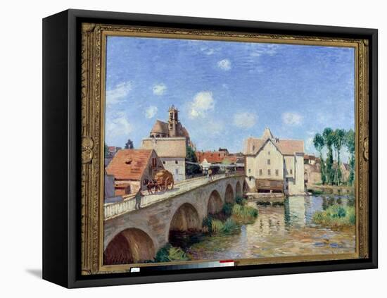 The Bridge of Moret in 1893 Painting by Alfred Sisley (1839-1899) 1893. Dim 0.73 X 0.92 M. Paris Mu-Alfred Sisley-Framed Premier Image Canvas