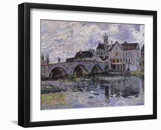 The Bridge of Moret-Sur-Loing, 1887-Alfred Sisley-Framed Giclee Print