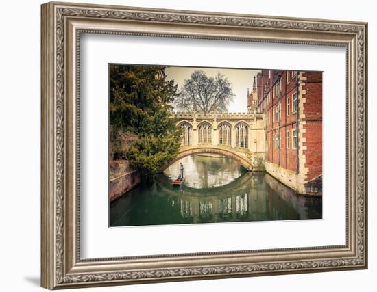 The Bridge of Sigh at Saint John's College, Cambridge-sborisov-Framed Photographic Print