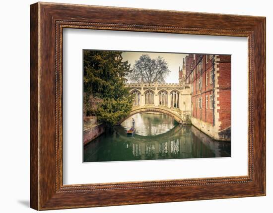 The Bridge of Sigh at Saint John's College, Cambridge-sborisov-Framed Photographic Print