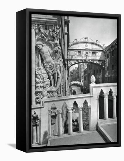 The Bridge of Sighs and Doge's Palace, Venice, 1937-Martin Hurlimann-Framed Premier Image Canvas