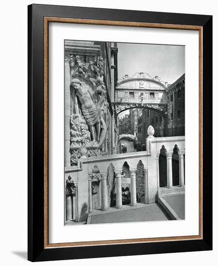 The Bridge of Sighs and Doge's Palace, Venice, 1937-Martin Hurlimann-Framed Giclee Print