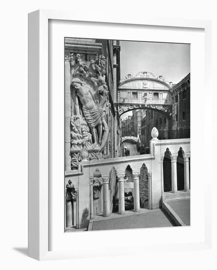 The Bridge of Sighs and Doge's Palace, Venice, 1937-Martin Hurlimann-Framed Giclee Print