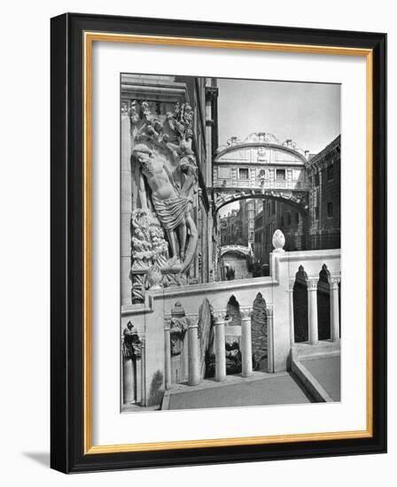 The Bridge of Sighs and Doge's Palace, Venice, 1937-Martin Hurlimann-Framed Giclee Print