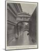 The Bridge of Sighs at Venice, Showing the Library on the Left and the Old Prison on the Right-null-Mounted Giclee Print