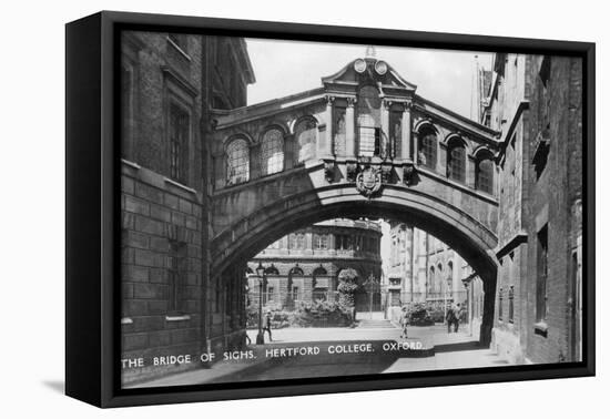 The Bridge of Sighs, Hertford College, Oxford University, Oxford, Early 20th Century-null-Framed Premier Image Canvas
