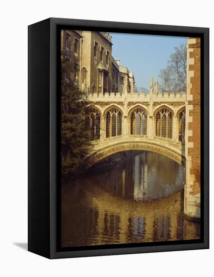 The Bridge of Sighs, St. John's College, Cambridge, Cambridgeshire, England, UK-Christina Gascoigne-Framed Premier Image Canvas