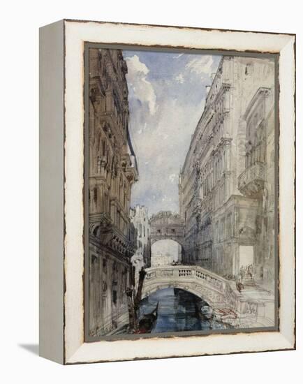 The Bridge of Sighs, Venice, 1846-William Callow-Framed Premier Image Canvas