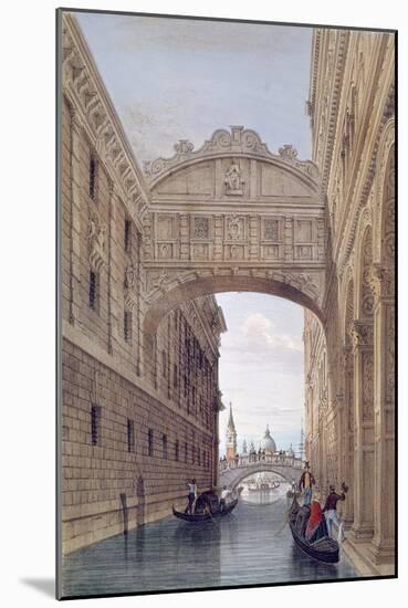 The Bridge of Sighs, Venice, engraved by Lefevre-Giovanni Pividor-Mounted Giclee Print
