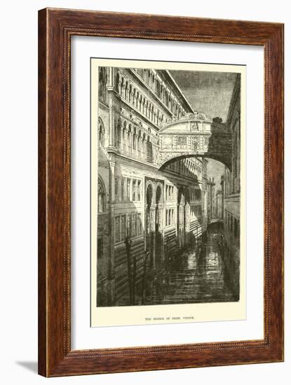 The Bridge of Sighs, Venice-null-Framed Giclee Print