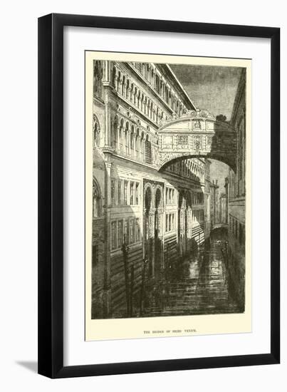 The Bridge of Sighs, Venice-null-Framed Giclee Print