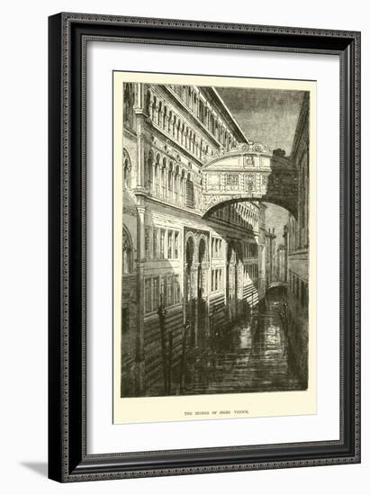 The Bridge of Sighs, Venice-null-Framed Giclee Print