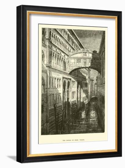 The Bridge of Sighs, Venice-null-Framed Giclee Print