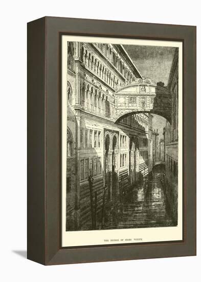 The Bridge of Sighs, Venice-null-Framed Premier Image Canvas