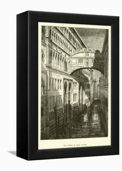 The Bridge of Sighs, Venice-null-Framed Premier Image Canvas