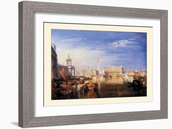 The Bridge of Sighs-J. M. W. Turner-Framed Art Print