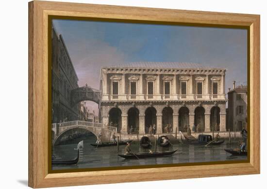 The Bridge of Sighs-Canaletto-Framed Premier Image Canvas