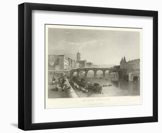 The Bridge of Toulouse-Alphonse Marie de Neuville-Framed Giclee Print