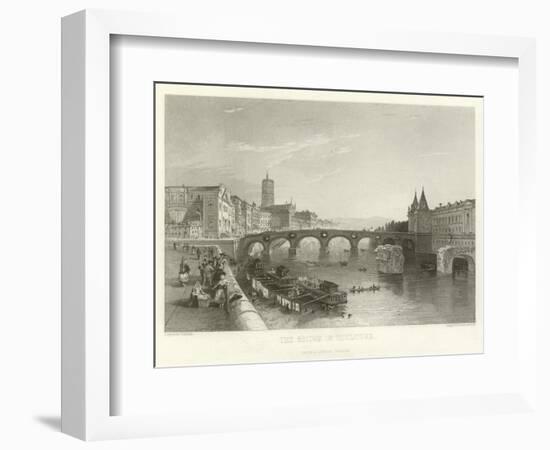 The Bridge of Toulouse-Alphonse Marie de Neuville-Framed Giclee Print