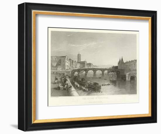 The Bridge of Toulouse-Alphonse Marie de Neuville-Framed Giclee Print