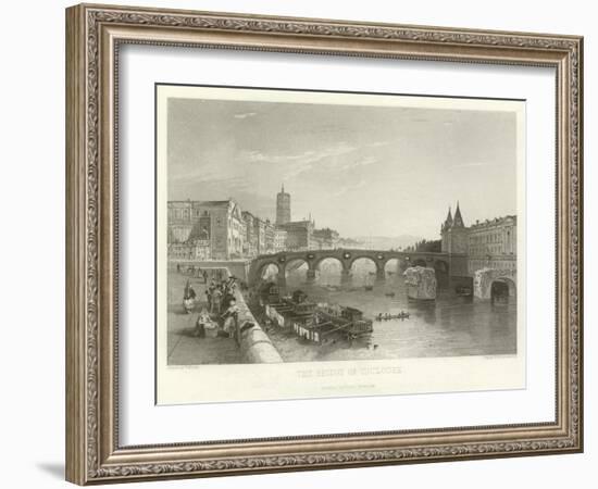 The Bridge of Toulouse-Alphonse Marie de Neuville-Framed Giclee Print