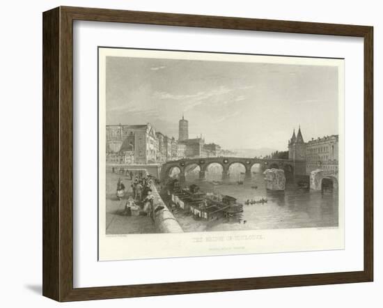 The Bridge of Toulouse-Alphonse Marie de Neuville-Framed Giclee Print