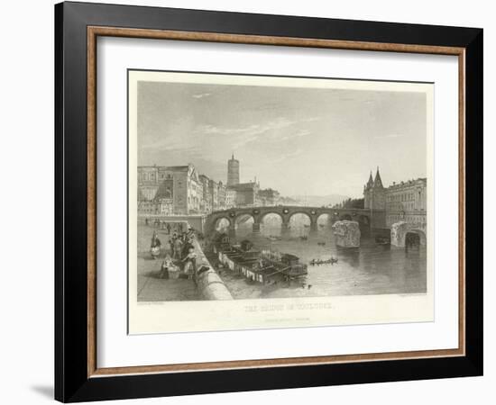 The Bridge of Toulouse-Alphonse Marie de Neuville-Framed Giclee Print