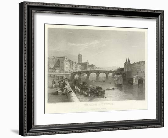 The Bridge of Toulouse-Alphonse Marie de Neuville-Framed Giclee Print