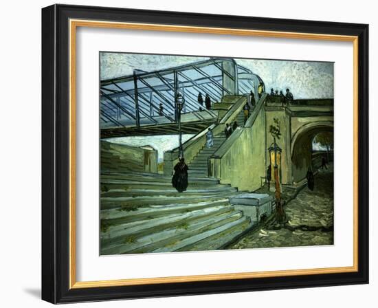 The Bridge of Trinquetaille-Vincent van Gogh-Framed Giclee Print