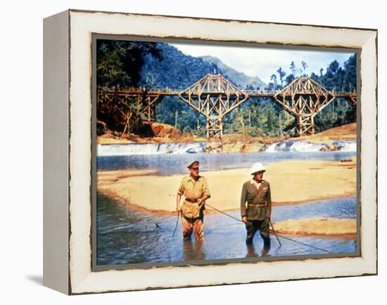 The Bridge On The River Kwai, Alec Guinness, Sessue Hayakawa, 1957-null-Framed Stretched Canvas