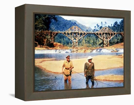 The Bridge On The River Kwai, Alec Guinness, Sessue Hayakawa, 1957-null-Framed Stretched Canvas