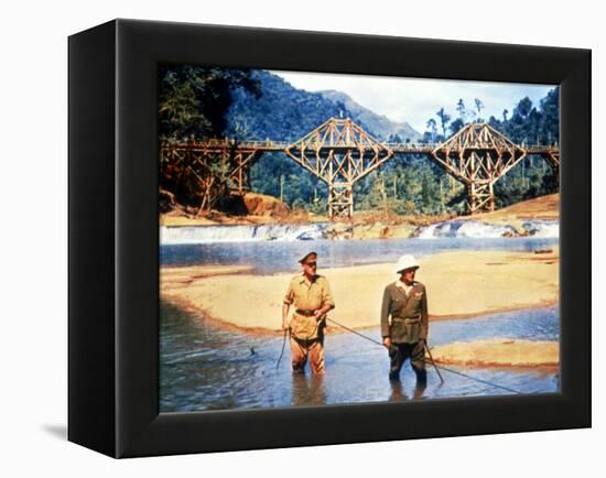 The Bridge On The River Kwai, Alec Guinness, Sessue Hayakawa, 1957-null-Framed Stretched Canvas