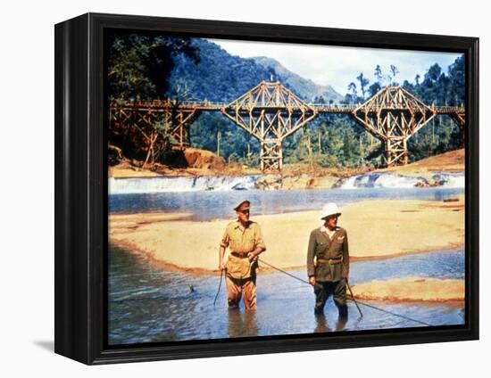 The Bridge On The River Kwai, Alec Guinness, Sessue Hayakawa, 1957-null-Framed Stretched Canvas