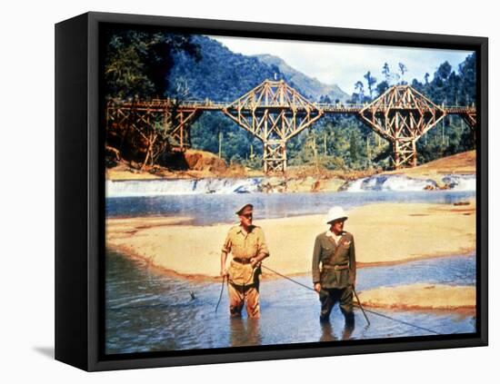 The Bridge On The River Kwai, Alec Guinness, Sessue Hayakawa, 1957-null-Framed Stretched Canvas