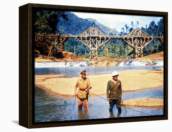 The Bridge On The River Kwai, Alec Guinness, Sessue Hayakawa, 1957-null-Framed Stretched Canvas