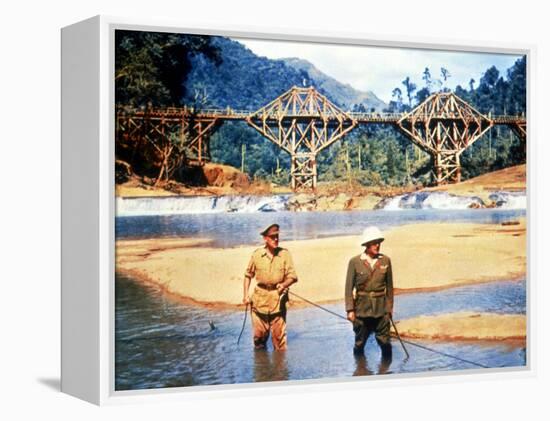 The Bridge On The River Kwai, Alec Guinness, Sessue Hayakawa, 1957-null-Framed Stretched Canvas