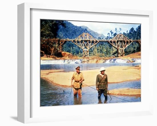 The Bridge On The River Kwai, Alec Guinness, Sessue Hayakawa, 1957-null-Framed Photo