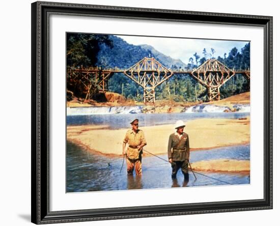 The Bridge On The River Kwai, Alec Guinness, Sessue Hayakawa, 1957-null-Framed Photo