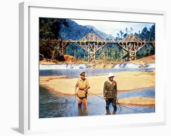 The Bridge On The River Kwai, Alec Guinness, Sessue Hayakawa, 1957-null-Framed Photo