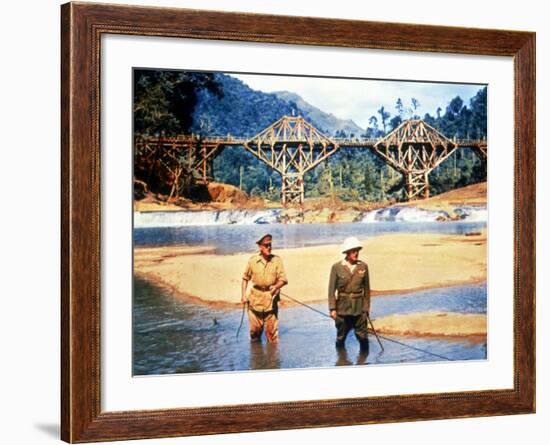 The Bridge On The River Kwai, Alec Guinness, Sessue Hayakawa, 1957-null-Framed Photo