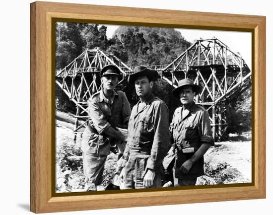 The Bridge on the River Kwai, Alec Guinness, William Holden, Jack Hawkins, 1957-null-Framed Stretched Canvas