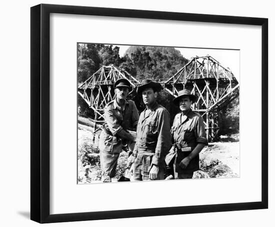 The Bridge on the River Kwai, Alec Guinness, William Holden, Jack Hawkins, 1957-null-Framed Photo