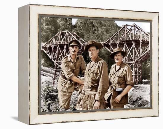 The Bridge on the River Kwai, Alec Guinness, William Holden, Jack Hawkins, 1957-null-Framed Stretched Canvas