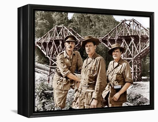 The Bridge on the River Kwai, Alec Guinness, William Holden, Jack Hawkins, 1957-null-Framed Stretched Canvas